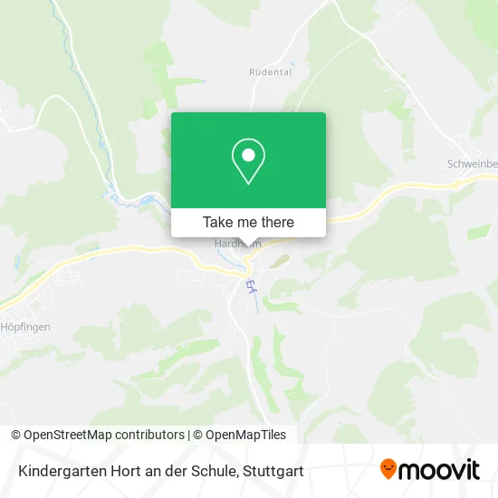 Карта Kindergarten Hort an der Schule