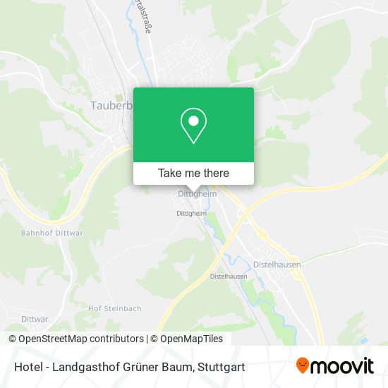 Hotel - Landgasthof Grüner Baum map