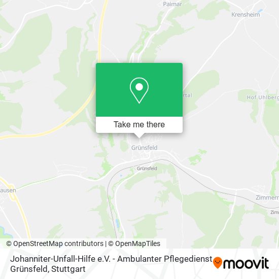 Johanniter-Unfall-Hilfe e.V. - Ambulanter Pflegedienst Grünsfeld map