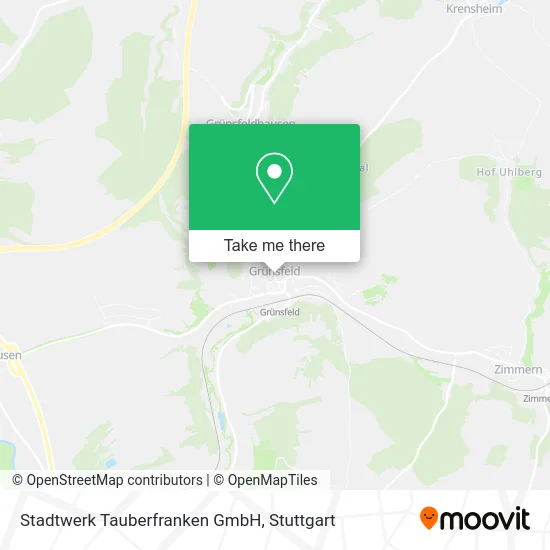 Карта Stadtwerk Tauberfranken GmbH