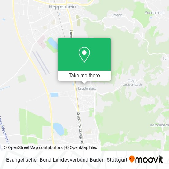 Карта Evangelischer Bund Landesverband Baden