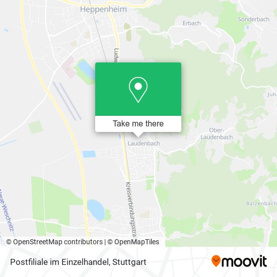 Postfiliale im Einzelhandel map