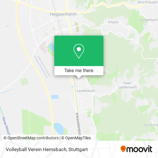 Карта Volleyball Verein Hemsbach