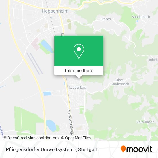 Карта Pfliegensdörfer Umweltsysteme