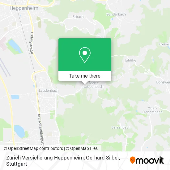 Карта Zürich Versicherung Heppenheim, Gerhard Silber