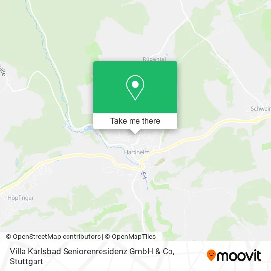 Карта Villa Karlsbad Seniorenresidenz GmbH & Co