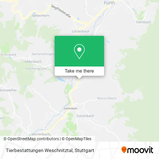 Карта Tierbestattungen Weschnitztal