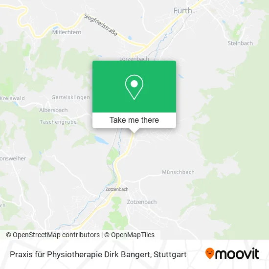 Карта Praxis für Physiotherapie Dirk Bangert