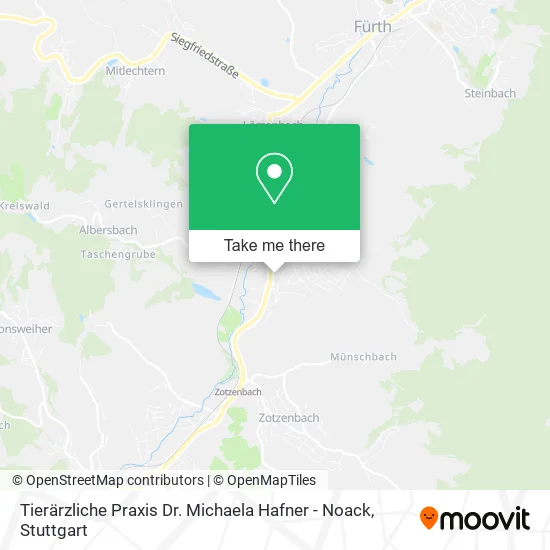 Карта Tierärzliche Praxis Dr. Michaela Hafner - Noack