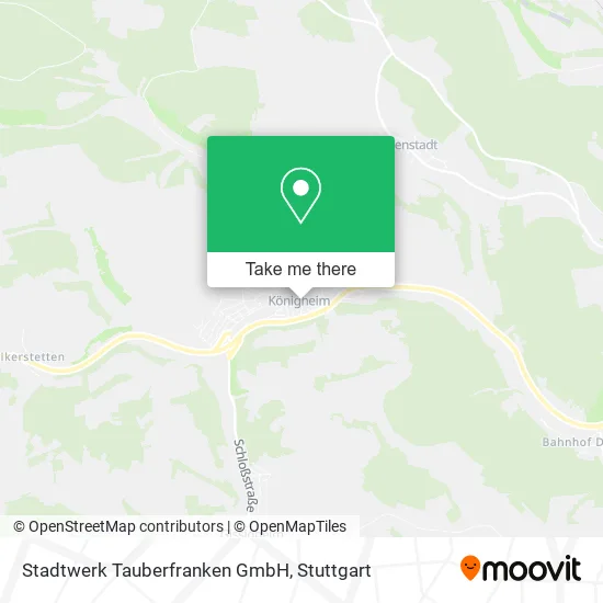 Карта Stadtwerk Tauberfranken GmbH
