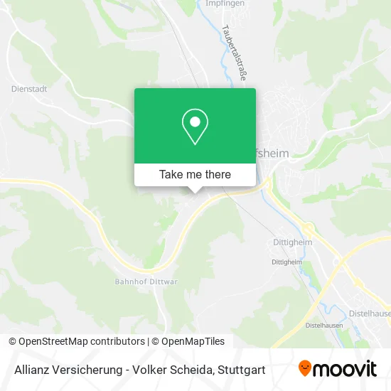 Карта Allianz Versicherung - Volker Scheida