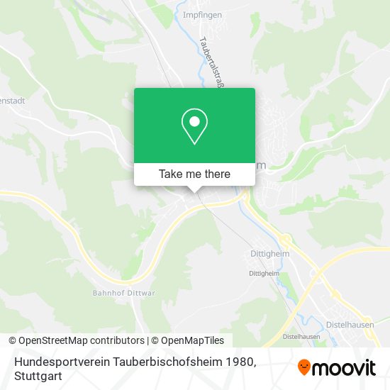 Hundesportverein Tauberbischofsheim 1980 map