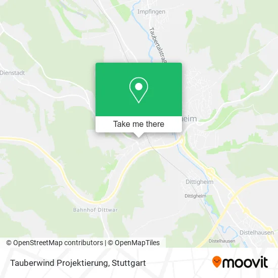 Tauberwind Projektierung map