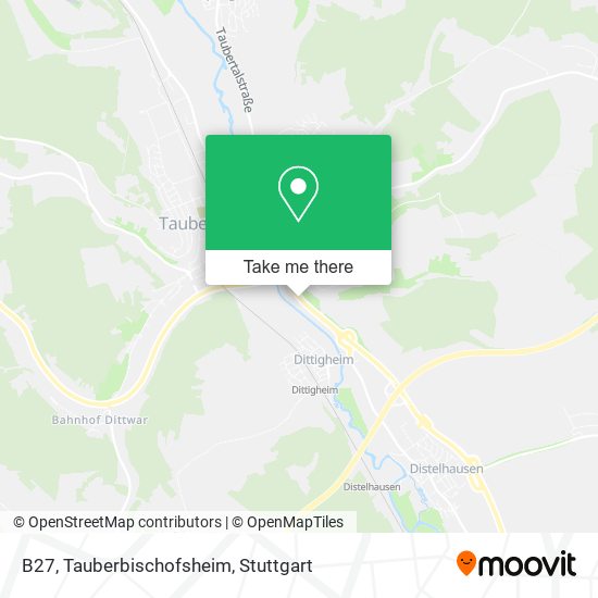 B27, Tauberbischofsheim map