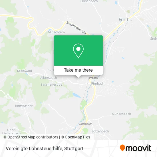 Карта Vereinigte Lohnsteuerhilfe
