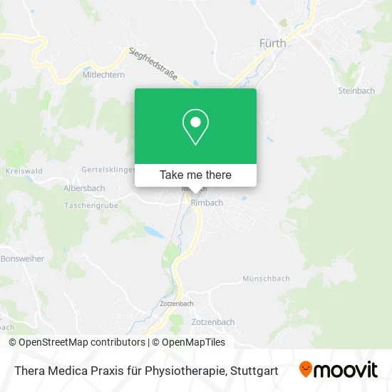 Карта Thera Medica Praxis für Physiotherapie