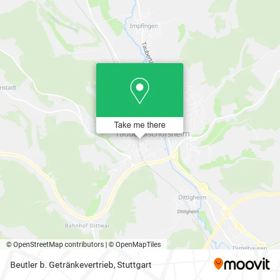 Карта Beutler b. Getränkevertrieb