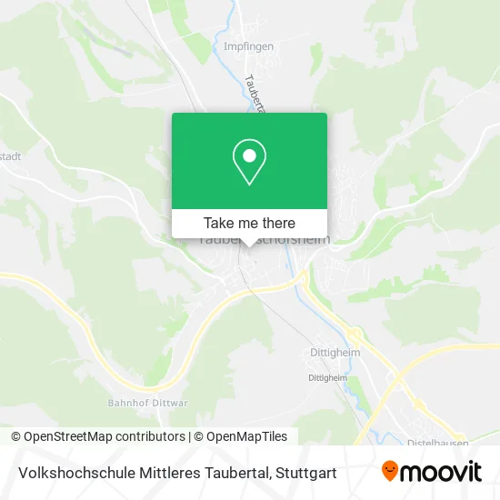 Карта Volkshochschule Mittleres Taubertal