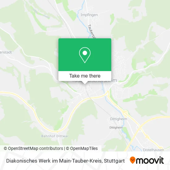 Карта Diakonisches Werk im Main-Tauber-Kreis