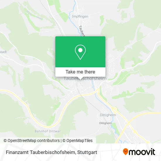 Карта Finanzamt Tauberbischofsheim