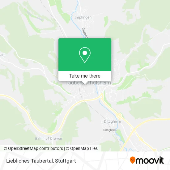 Карта Liebliches Taubertal