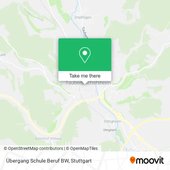 Карта Übergang Schule Beruf BW