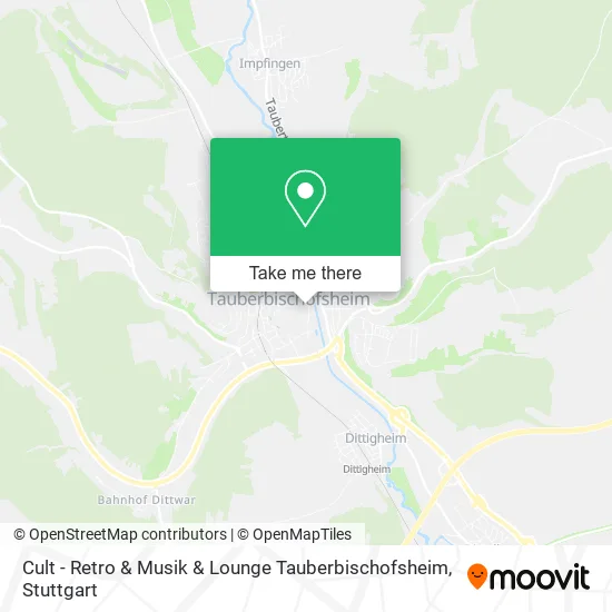 Карта Cult - Retro & Musik & Lounge Tauberbischofsheim