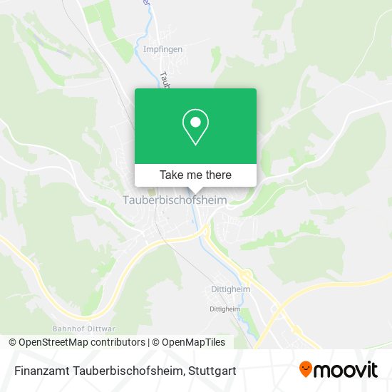 Карта Finanzamt Tauberbischofsheim