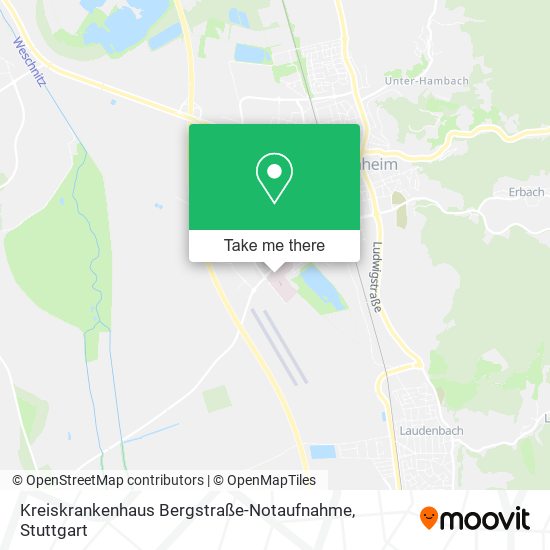 Kreiskrankenhaus Bergstraße-Notaufnahme map