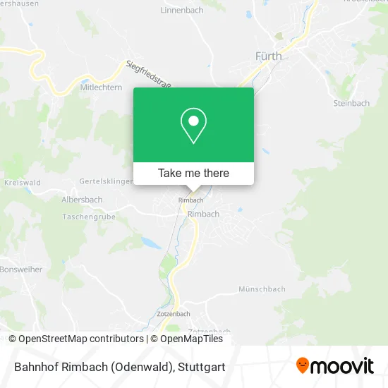 Карта Bahnhof Rimbach (Odenwald)
