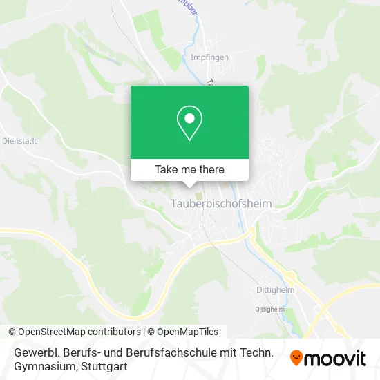 Карта Gewerbl. Berufs- und Berufsfachschule mit Techn. Gymnasium