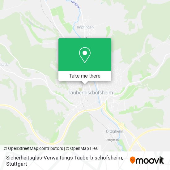 Карта Sicherheitsglas-Verwaltungs Tauberbischofsheim