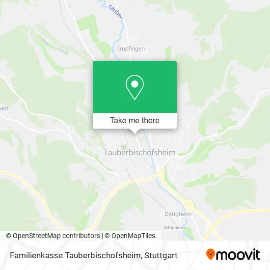 Карта Familienkasse Tauberbischofsheim