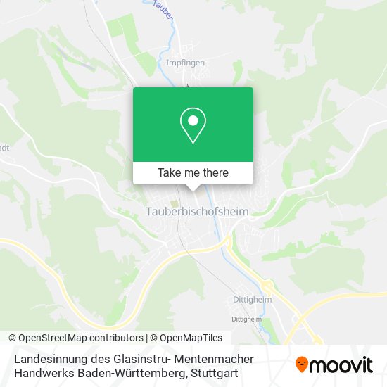 Landesinnung des Glasinstru- Mentenmacher Handwerks Baden-Württemberg map