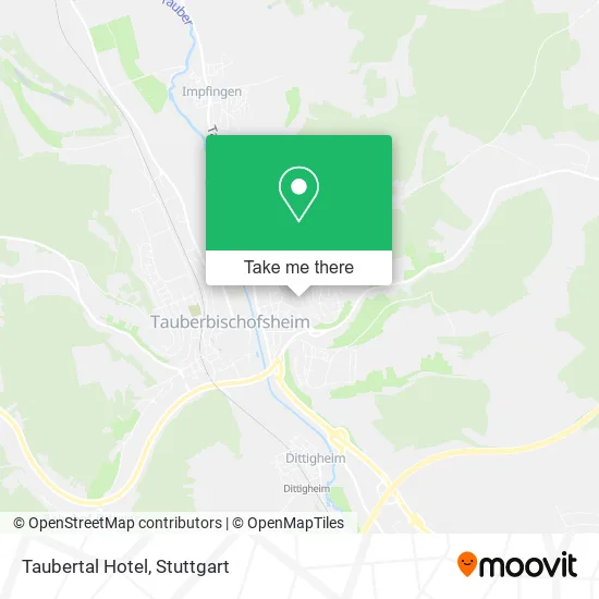 Карта Taubertal Hotel