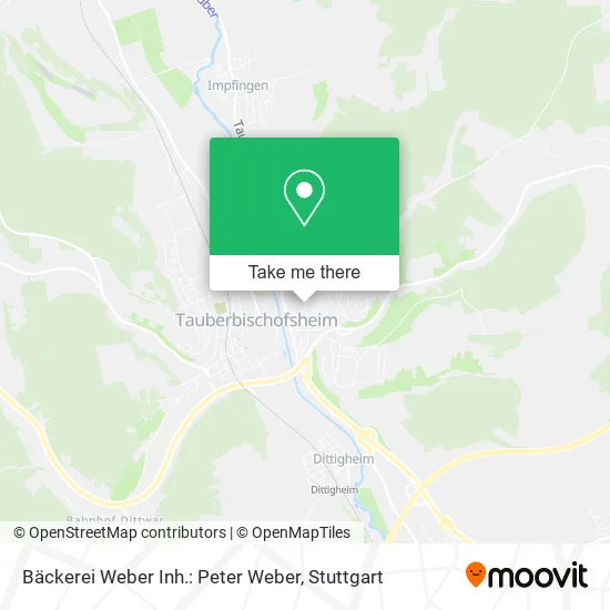 Карта Bäckerei Weber Inh.: Peter Weber
