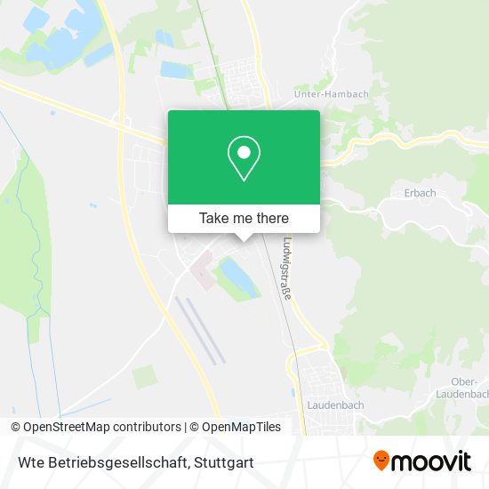 Wte Betriebsgesellschaft map