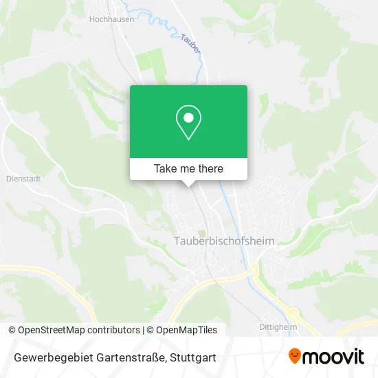 Карта Gewerbegebiet Gartenstraße