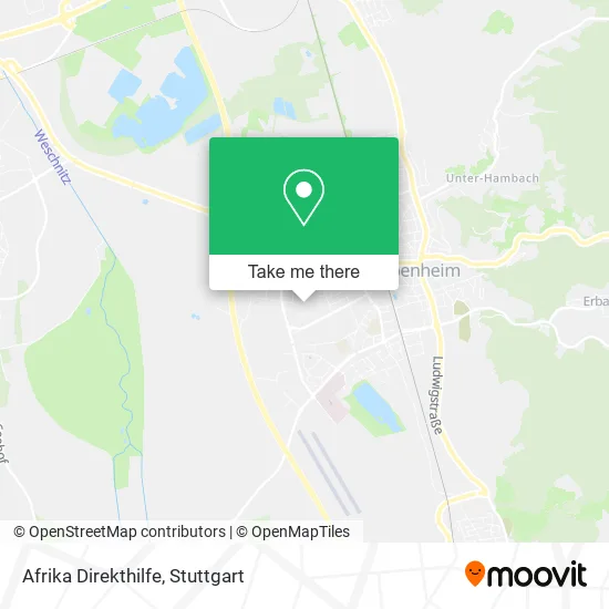 Карта Afrika Direkthilfe