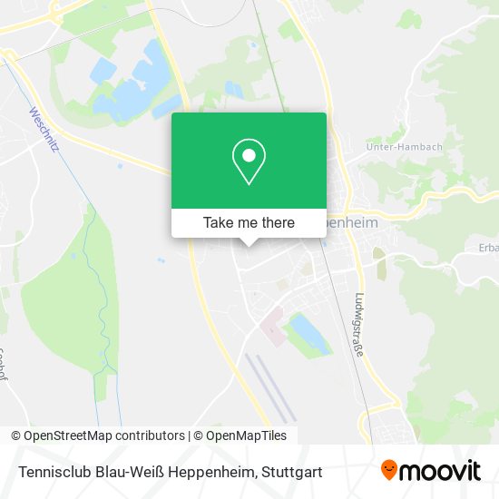 Tennisclub Blau-Weiß Heppenheim map