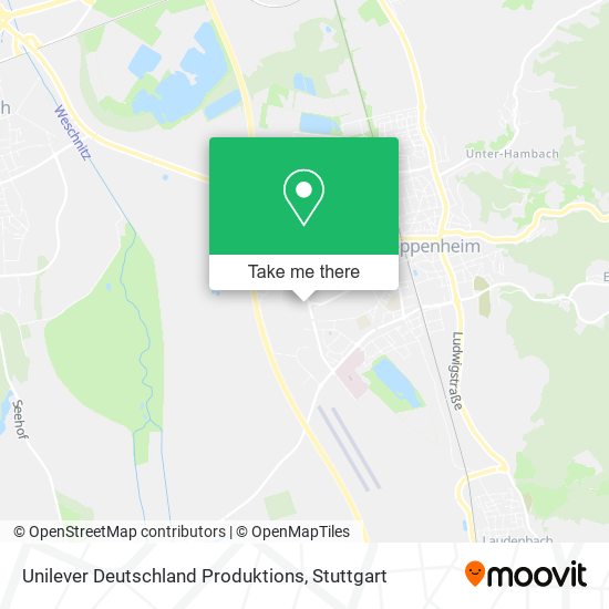 Unilever Deutschland Produktions map