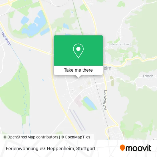 Карта Ferienwohnung eG Heppenheim