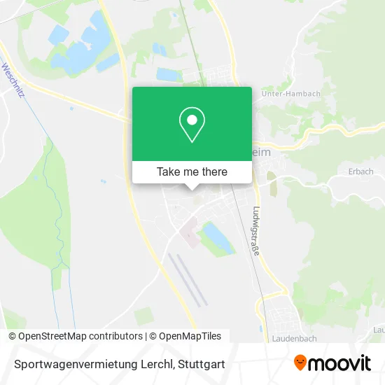 Карта Sportwagenvermietung Lerchl