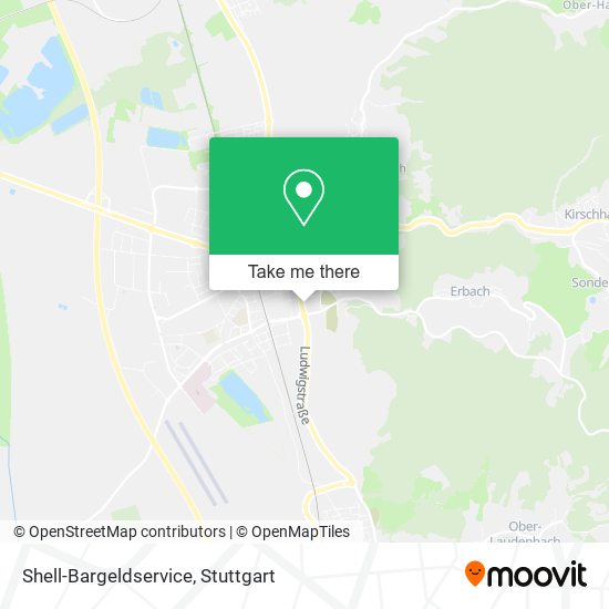 Shell-Bargeldservice map