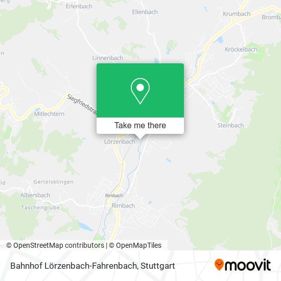 Bahnhof Lörzenbach-Fahrenbach map