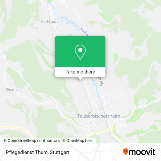 Pflegedienst Thum map