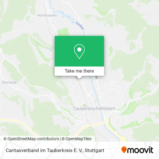 Карта Caritasverband im Tauberkreis E. V.
