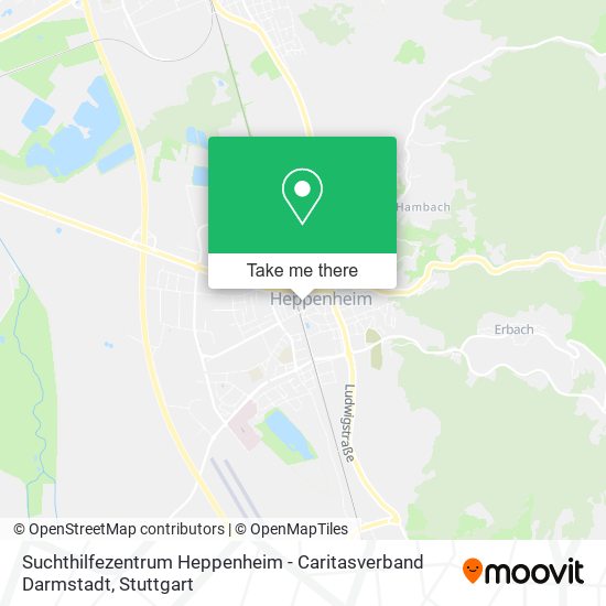 Suchthilfezentrum Heppenheim - Caritasverband Darmstadt map