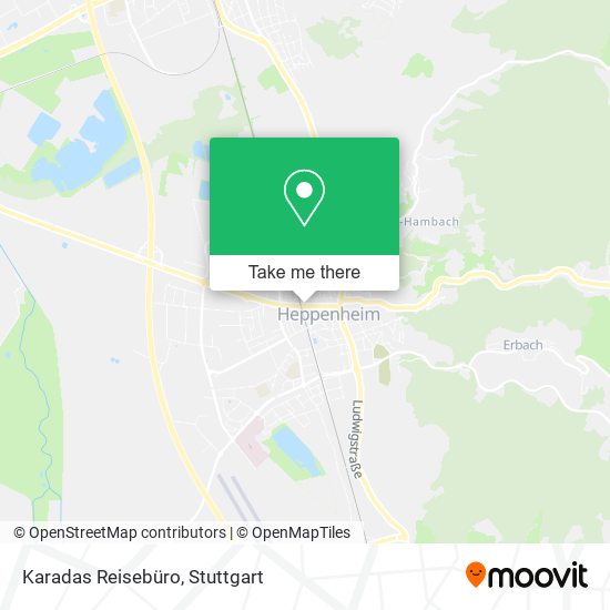 Karadas Reisebüro map