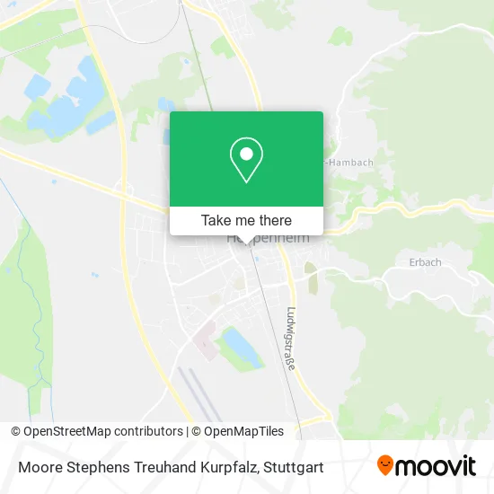 Карта Moore Stephens Treuhand Kurpfalz